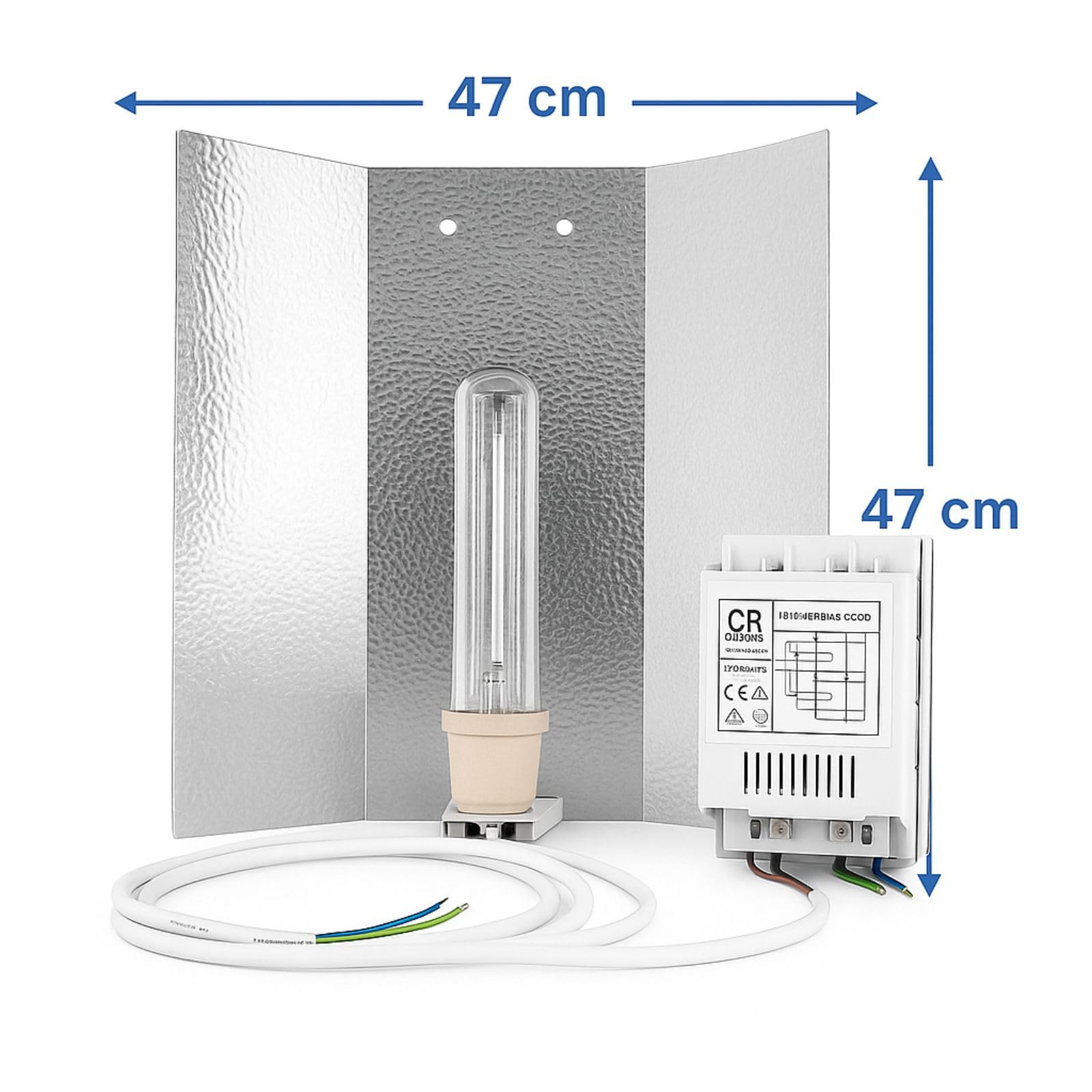 Weedness Grow Lampe Set 250 Watt MHL für Wuchsphase – Anbau Indoor Pflanzenbeleuchtung NDL HPS