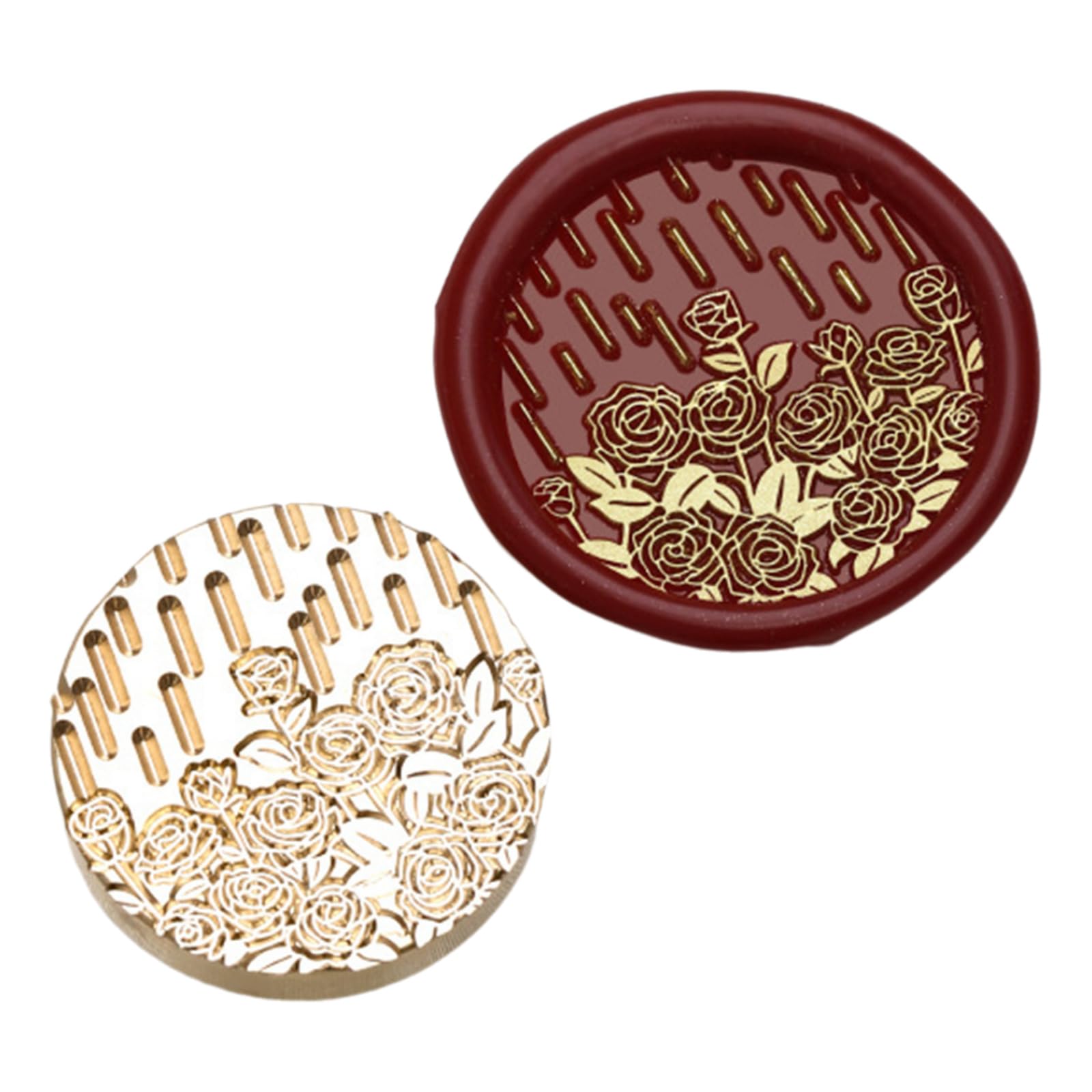 NEWFT Sealing Stamp Head Waxes Stamp Head Brass Scrapbooking Embossed Sealings Waxes Seal Replacements Embossed Seal