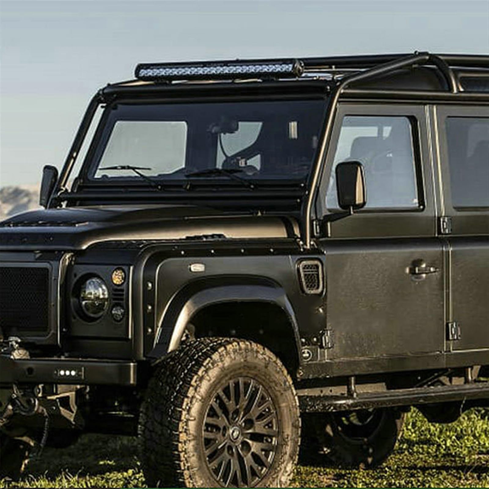 Parafanghi per auto Per Land per Rover Defender 04-2019 Anteriore per cofano motore Copertura di ventilazione Presa d'aria per Vent Trim ST Accessori per auto