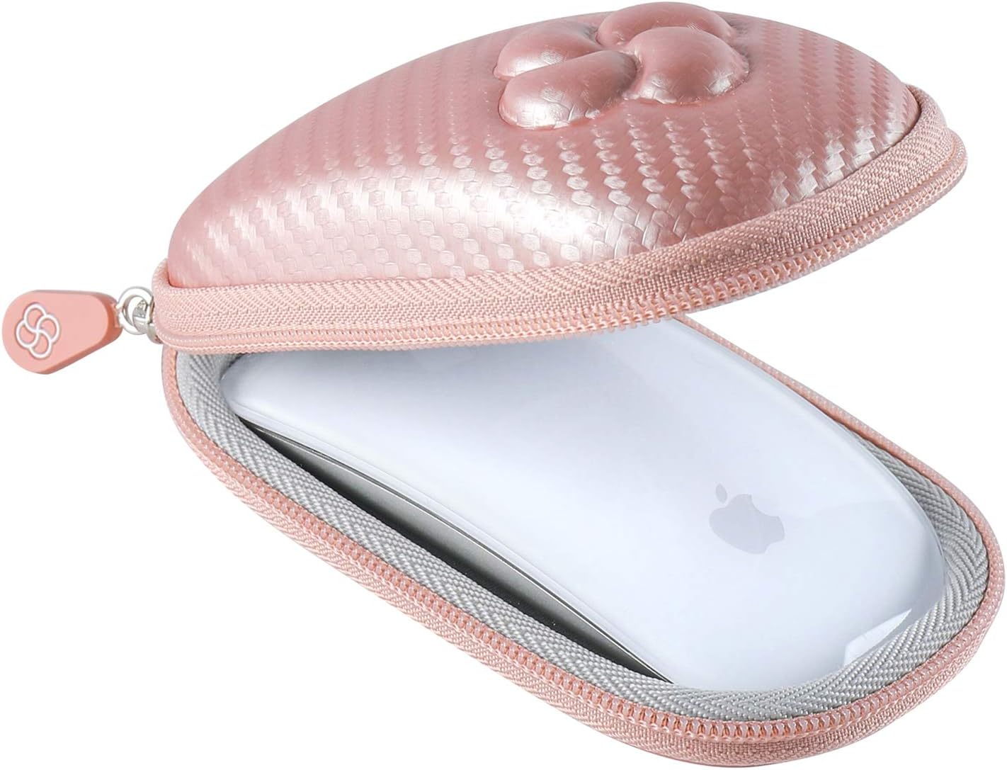 Koonice Travel Case Compatible for Apple Magic Mouse 1 and 2 [Rose Gold]- Premium Hard Shell Protection Carry Case
