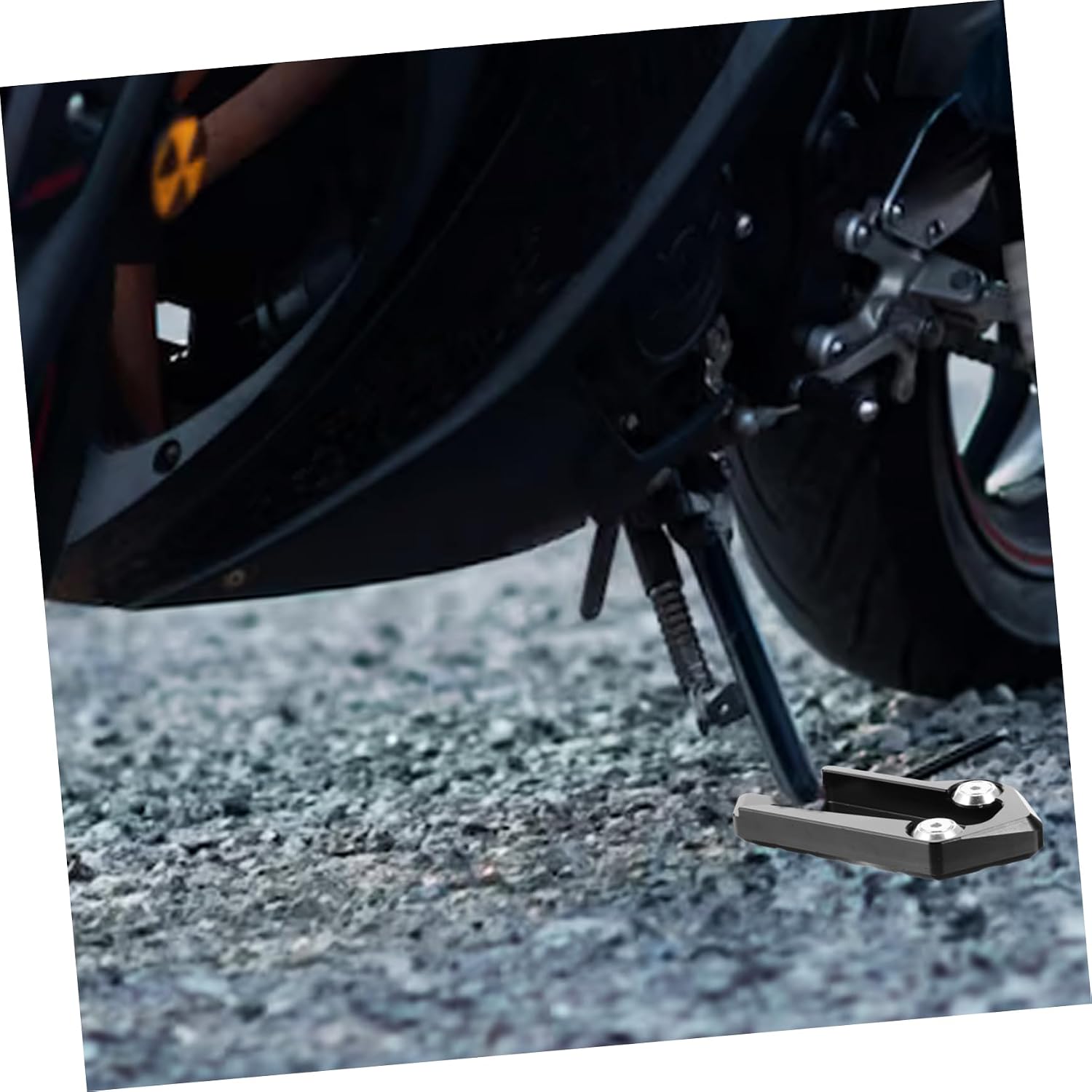 Motorcycle Kickstand Pad Non-slip Mats Kickstand Brace for Scooter Motorbike