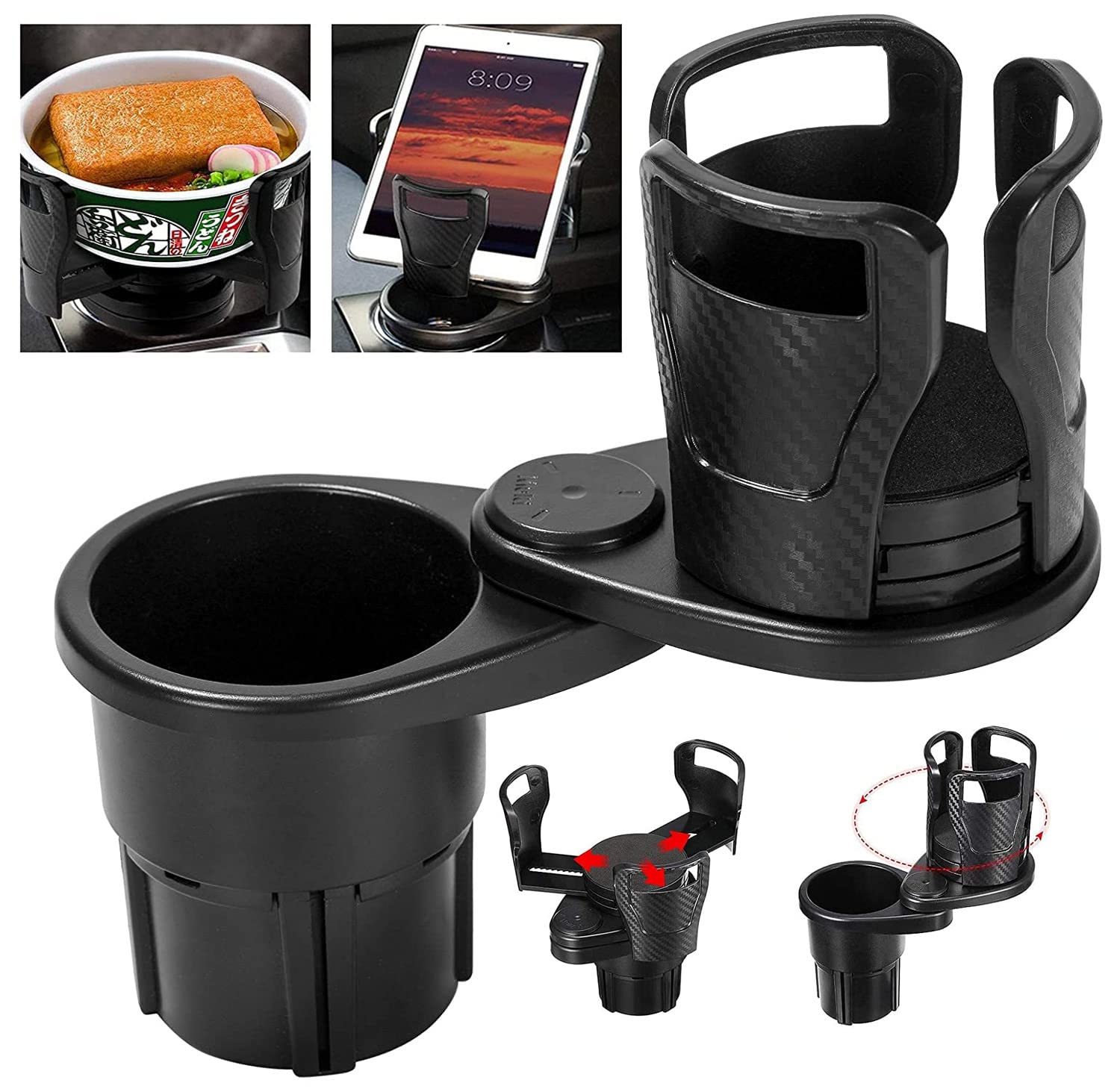 Amazon | ドリンクホルダー 車 2in1 カップホルダー 多目的車用