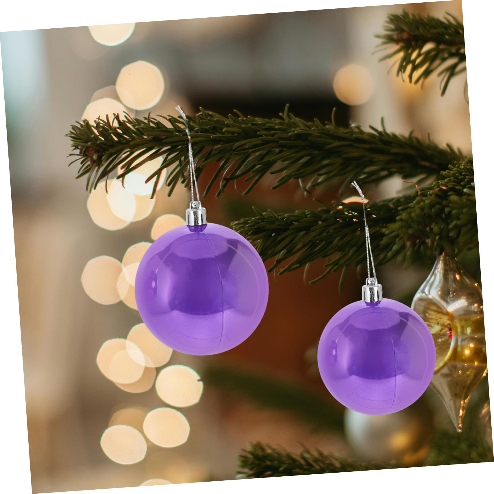 37pezzi Palline di Natale Forma di Palla Ornamenti Natalizi da Appendere Infrangibili per Albero di Natale Forma di Lampadina Lavoretti Natalizi Fai da Te