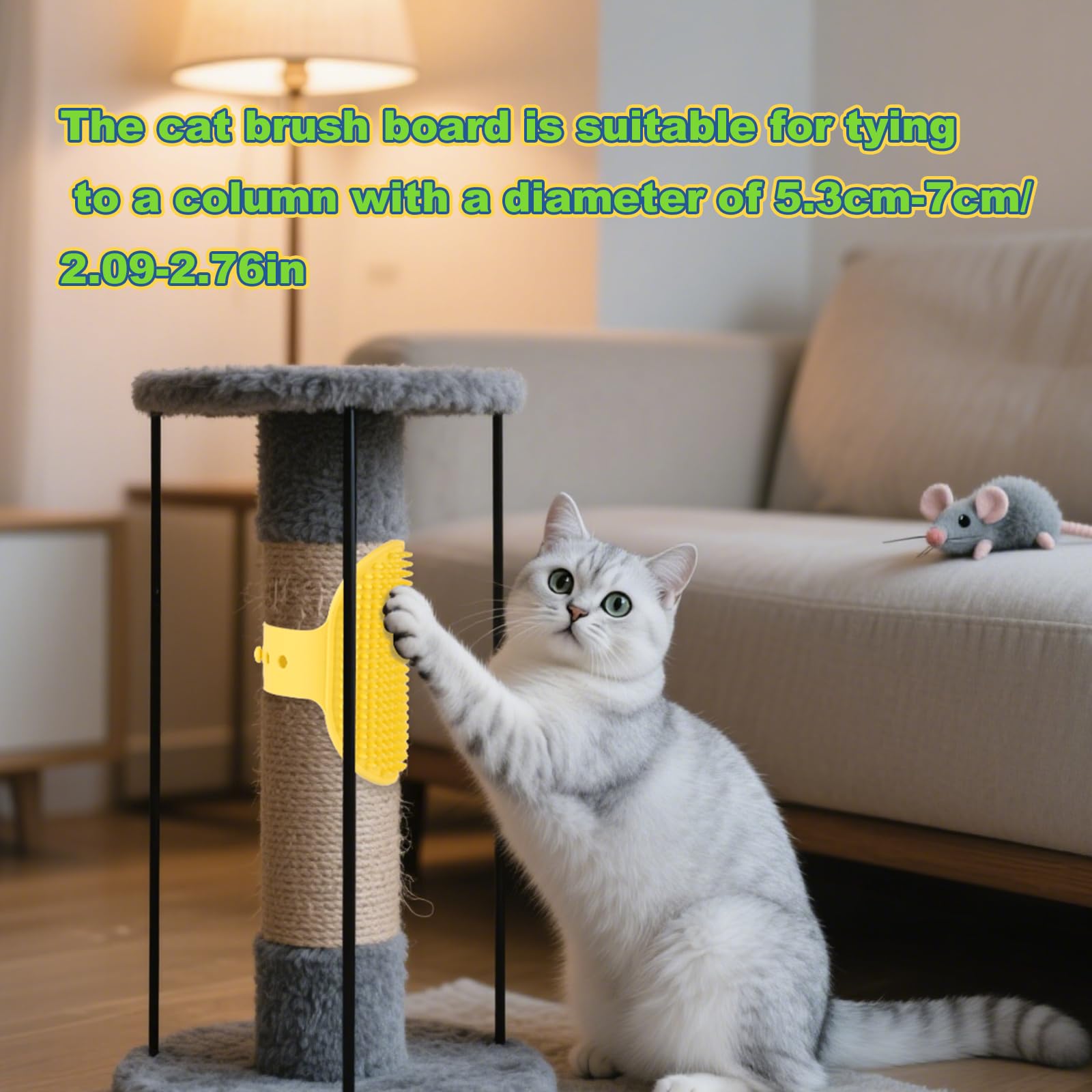 4pcs Cat Self Groomer Brush - Image 3
