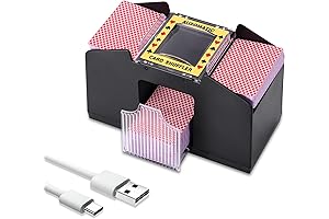 AOZBZ Card Shuffler - Automatic, Battery-Operated, Made in the USA