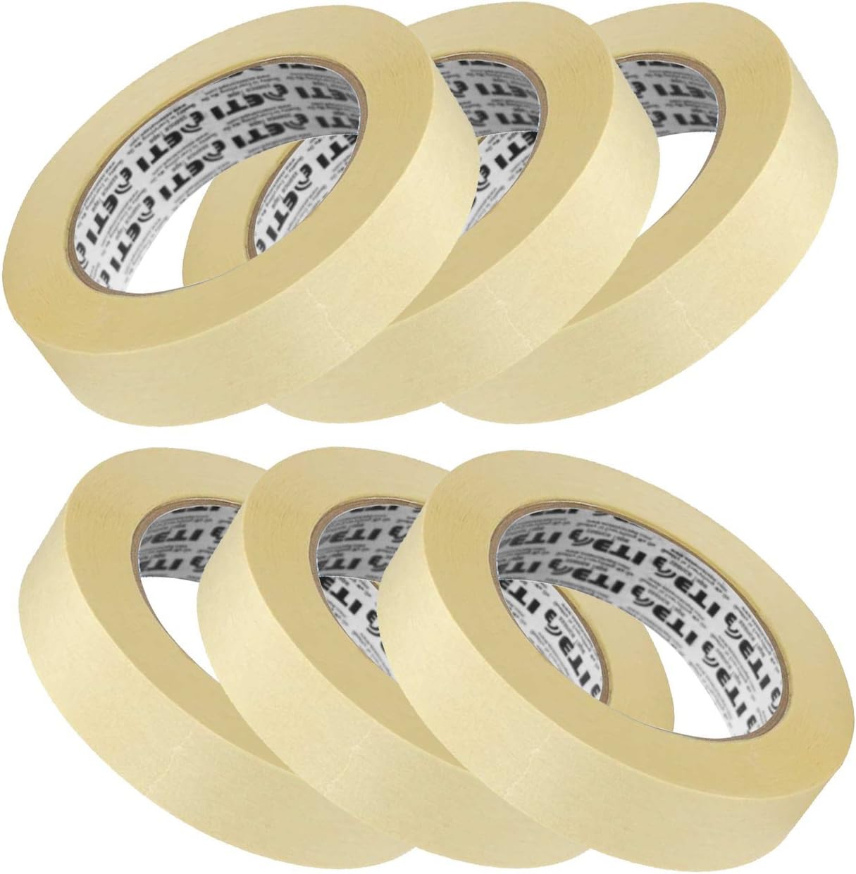 Tapes Masking Tape for Carpenters and Painters (6 Rolls of 24 mm X 20 m Each)