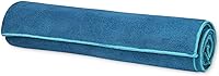 Gaiam Yoga Mat Towel - Non-Slip Microfiber with Stay-Put Corner Pockets, Moisture-Wicking Sweat Absorbent for Hot Yoga (70" x 26")