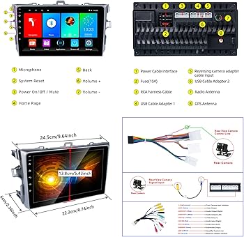 Apple様 Toyota Corolla Car Stereo 2007-2012 with Apple Carplay