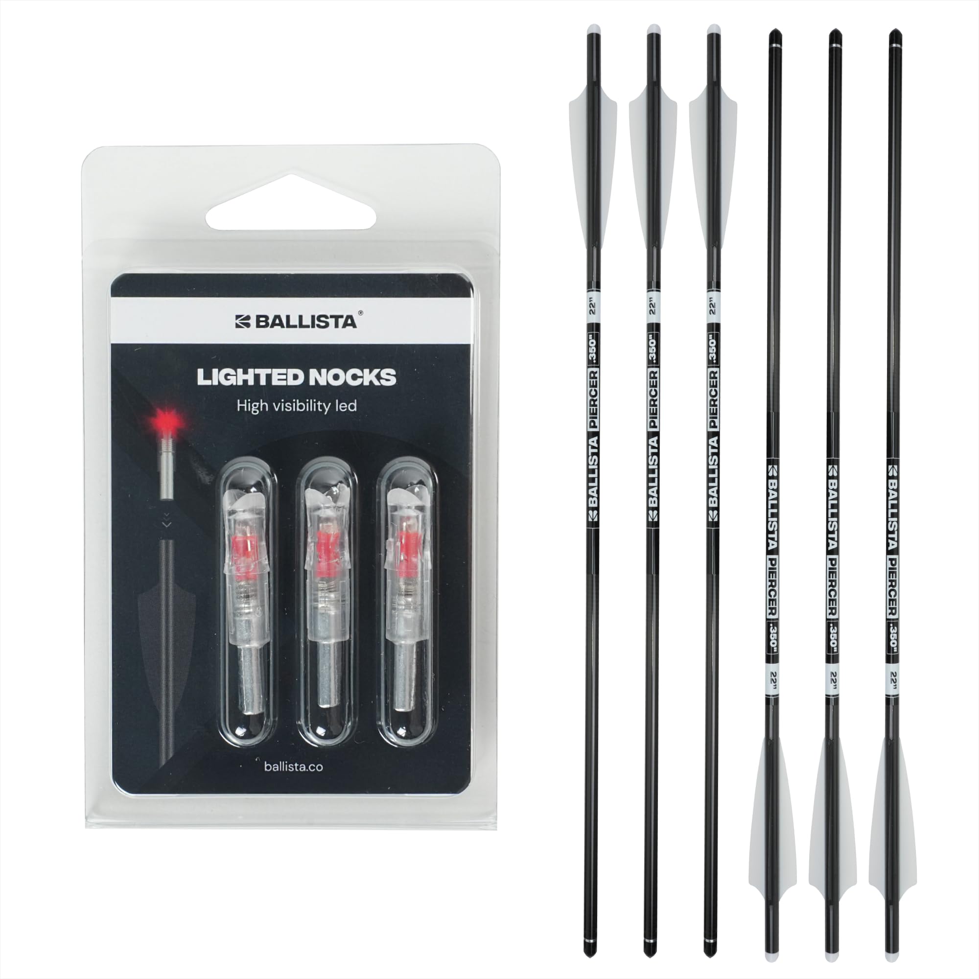 3-Pack Broadhead Hunting Bolts 6.5 Inch - Gold Tips For Small Game Hunting