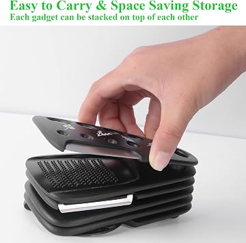 2 Pack Kitchen Gadgets Set 11 Pieces, Space Saving Cooking Tools Kitchen Accessories-Garlic Grinder, Cheese Grater, Vegetable Peeler, Pizza Cutter, Herb Stripper, Bottle Opener, Gadgets Gift Set
