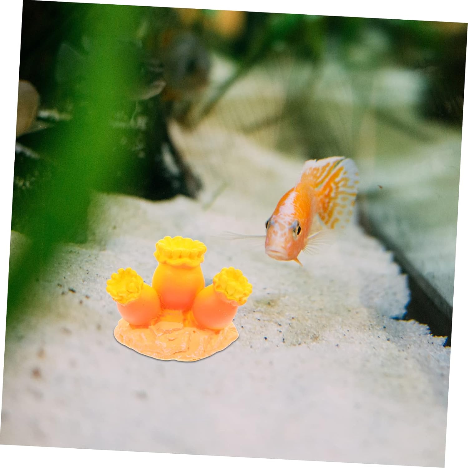4sets Artificial Coral Fish Tank Seashell Decor Coral Decor Fish Tank Decorations Aquarium Decorations Aquarium Plants Aquarium Background Coral Aquarium Reef