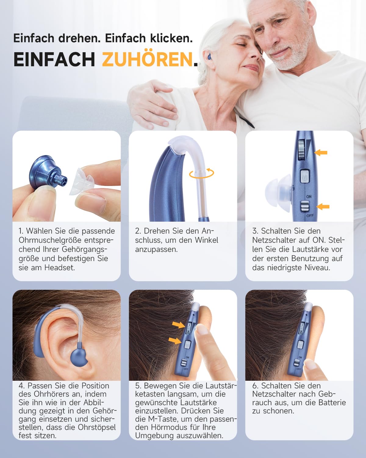 Britzgo Gerät, lange Lebensdauer Smart Noise Cancellation,Erleichtern Sie die Kommunikation mit Ihrer Familie und Ihren Freunden (Blau)