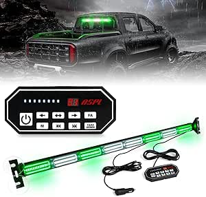 ASPL Visor Lights Bar 2-15 LED 29 Flash Patterns Interior Upper Windshield Split Mount Emergency Hazard Warning Strobe Light Bar Take Down Light Kit (Red/White), Light Bars - Canada