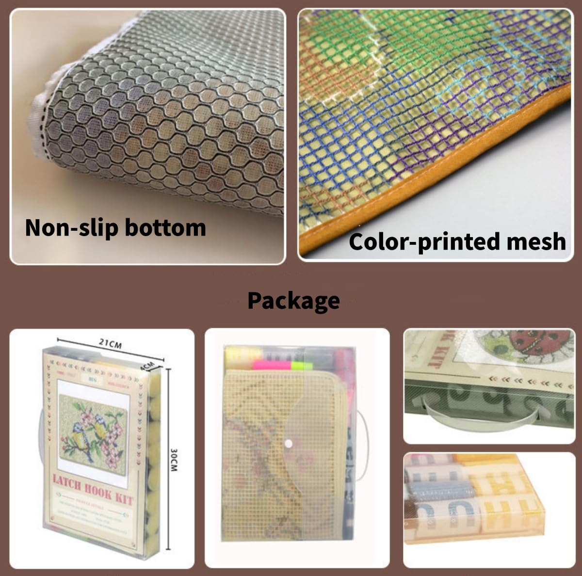 DIY Häkelteppich Set - Indisches Porträt Teppich Zum Selbermachen Für Anfänger