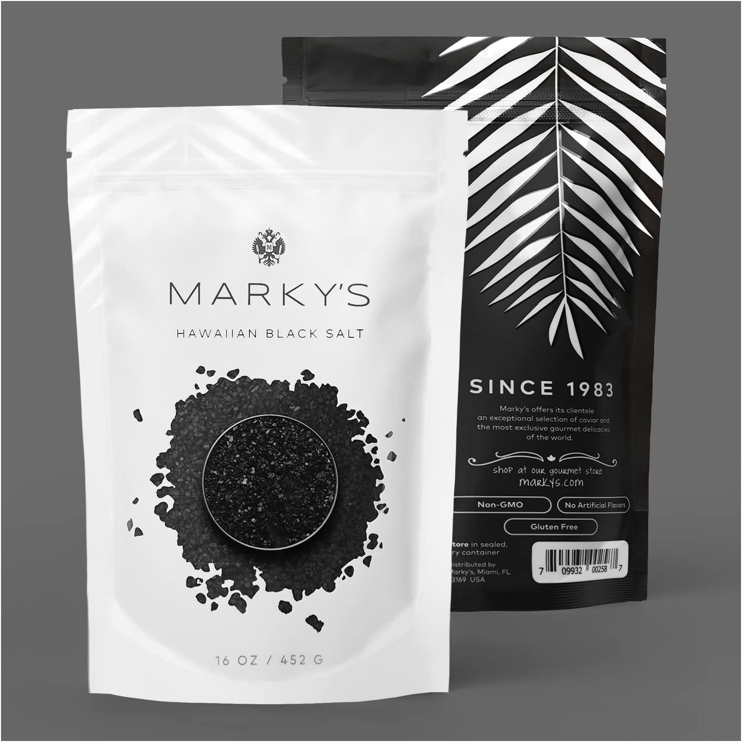 Hawaiian Black Lava Volcanic Sea Salt Medium Coarse - 1 lb / 452 g