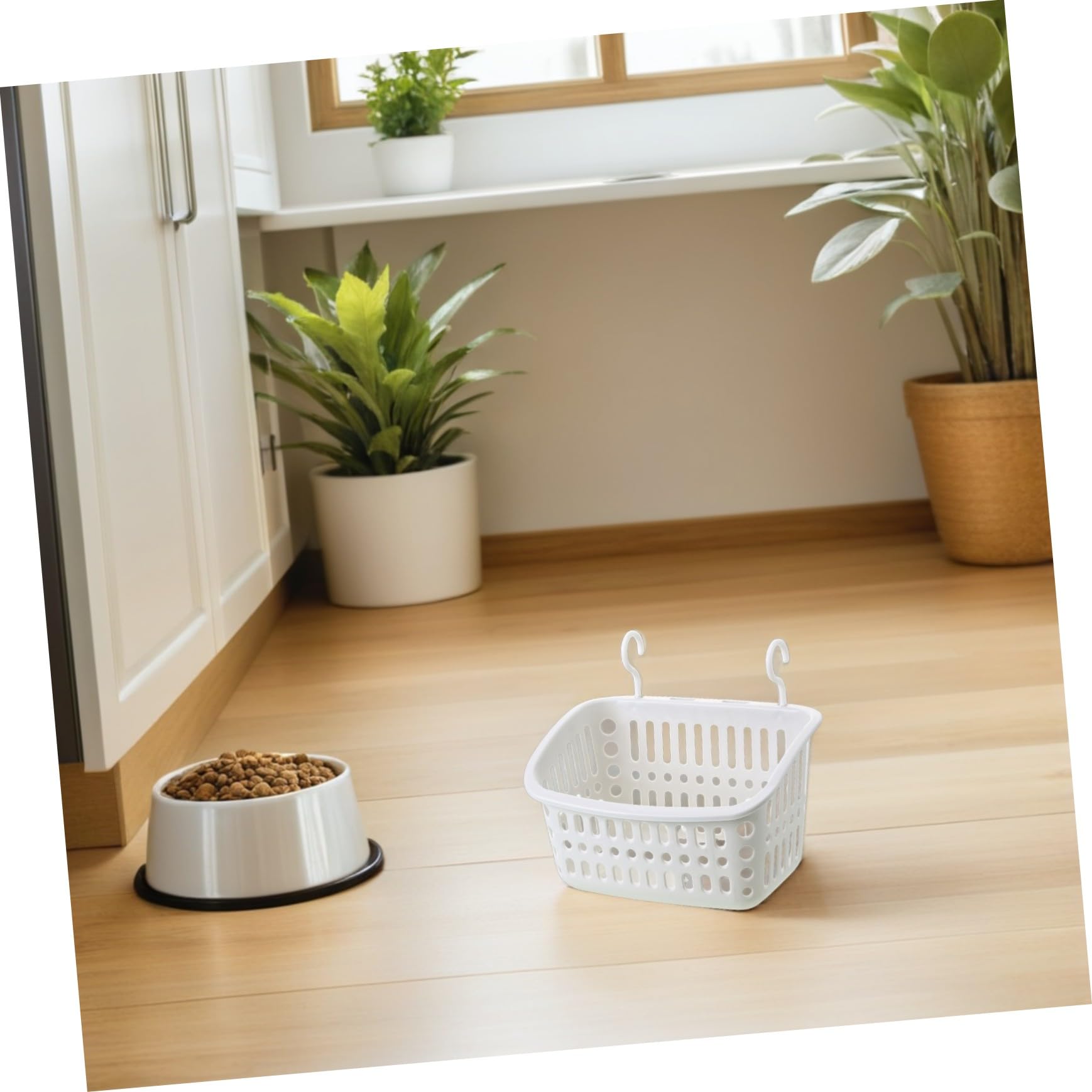 GALPADA 4 Pezzi Amaca per Piccoli Animali con Ganci Cesta Sospesa Organizzatore per Criceti Furetti Cincillà e Porcellini d Accessorio Gabbia Leggero e Facile da Pulire Bianco-grigio