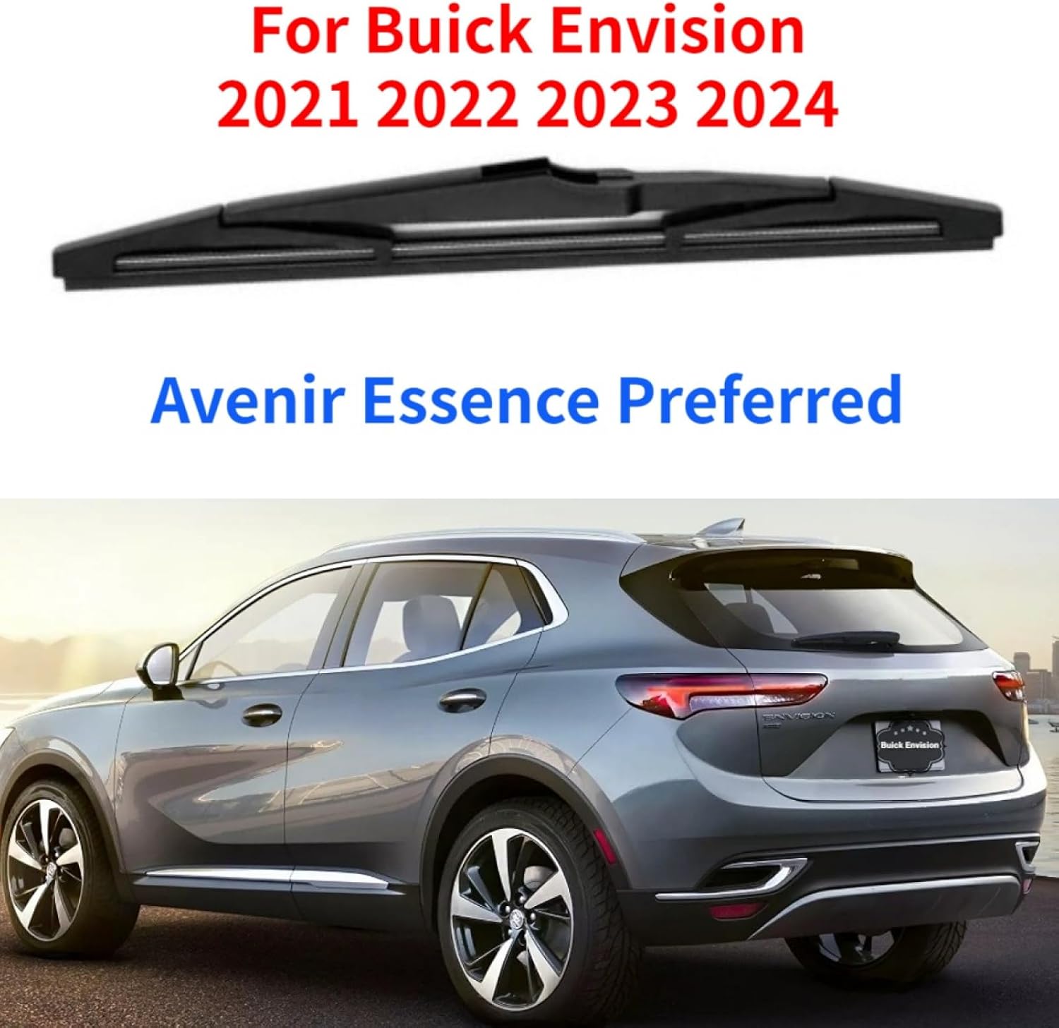 Rear back windshield wiper blade For Buick Envision 2021 2022 2023 2024 Avenir Essence Preferred Car Rear wiper blade set replacement