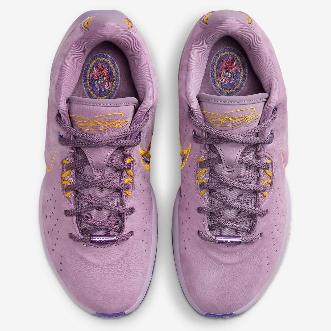 NIKE Lebron XXI Freshwater Big Kids' Basketball Shoes (FZ7189-500, Violet Dust/Purple Cosmos/University Gold) Size 5