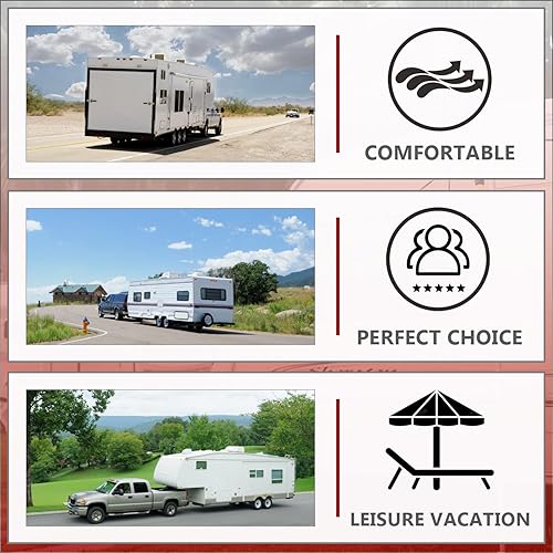 Miniatura 7 de Cenipar Cerradura de enganche de remolque universal con cerradura de combinación, acoplador de bola de remolque de acero resistente, se adapta a