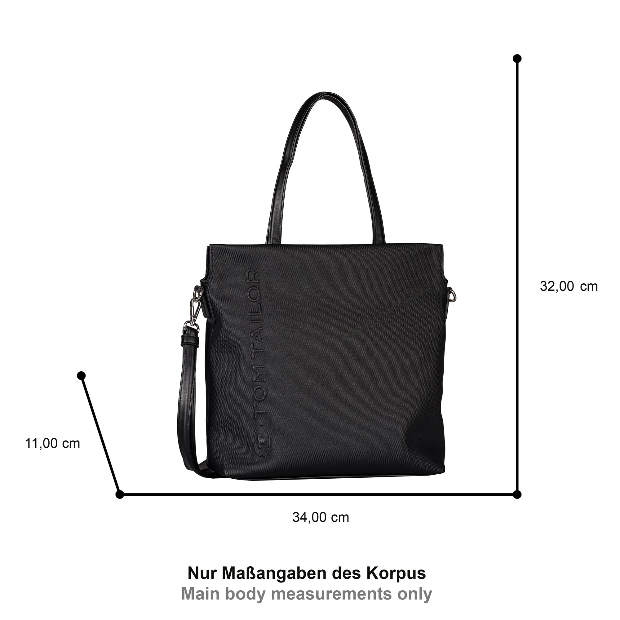 TOM TAILOR Rosa Damen Shopper Umhängetasche Reißverschluss Mittelgroß