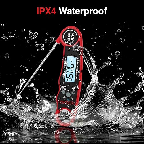 Miniatura 8 de Termómetro digital para alimentos, termómetro digital rápido y confiable para cocinar y hornear, termómetro de lectura instantánea para cada chef,