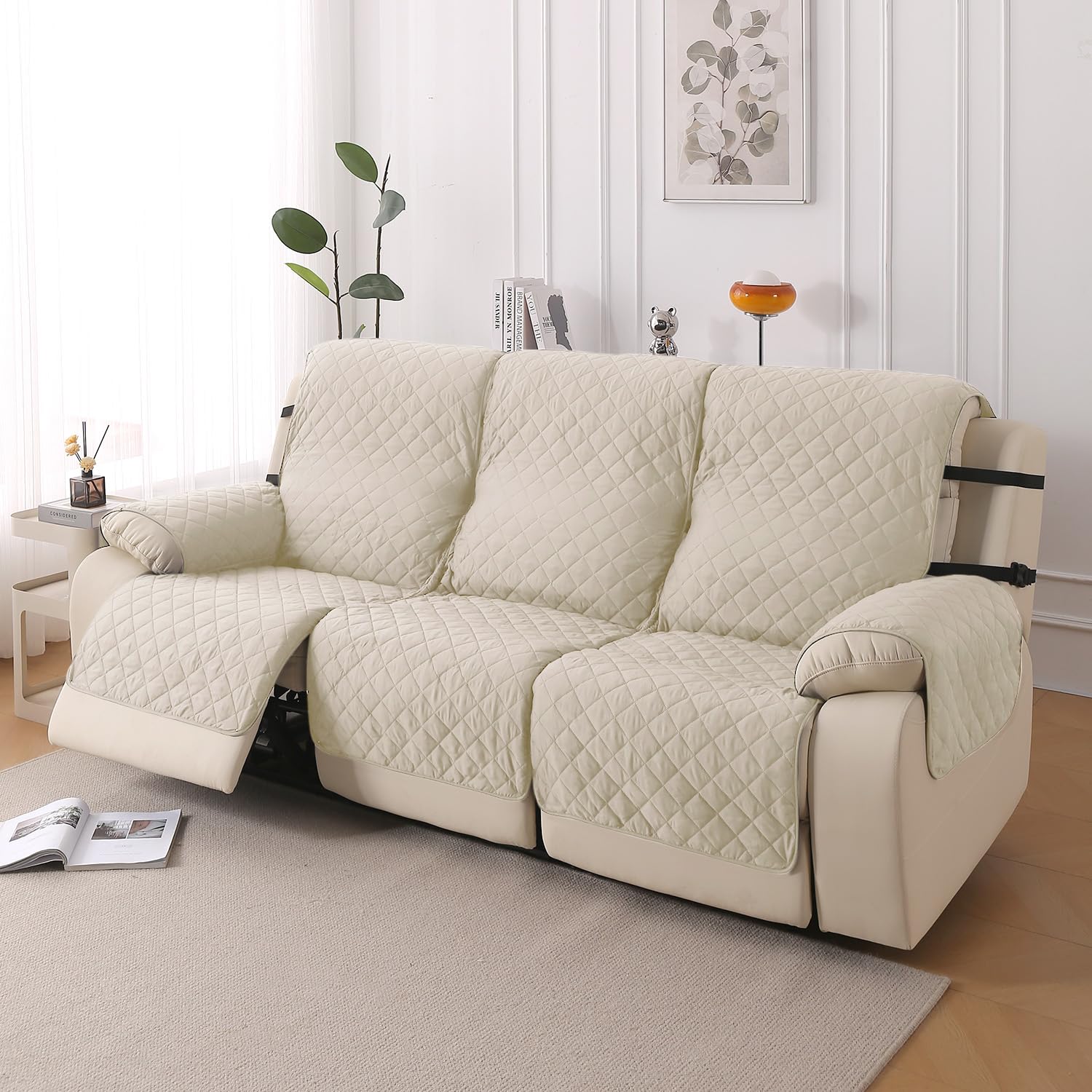 HOKIPO Recliner Cover - 3 Seater, Forest Green -10 HOKIPO Recliner Cover - 3 Seater, Forest Green -10