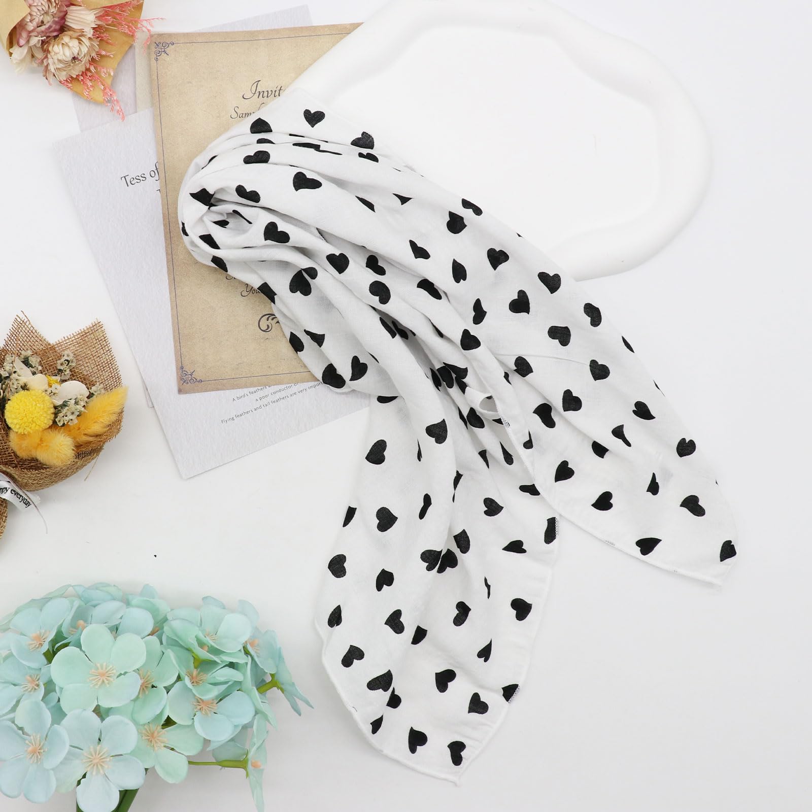 Bandanas - Pañuelo floral para la cabeza, pañuelo cuadrado versátil para uso casual, perfecto para mujeres y hombres
