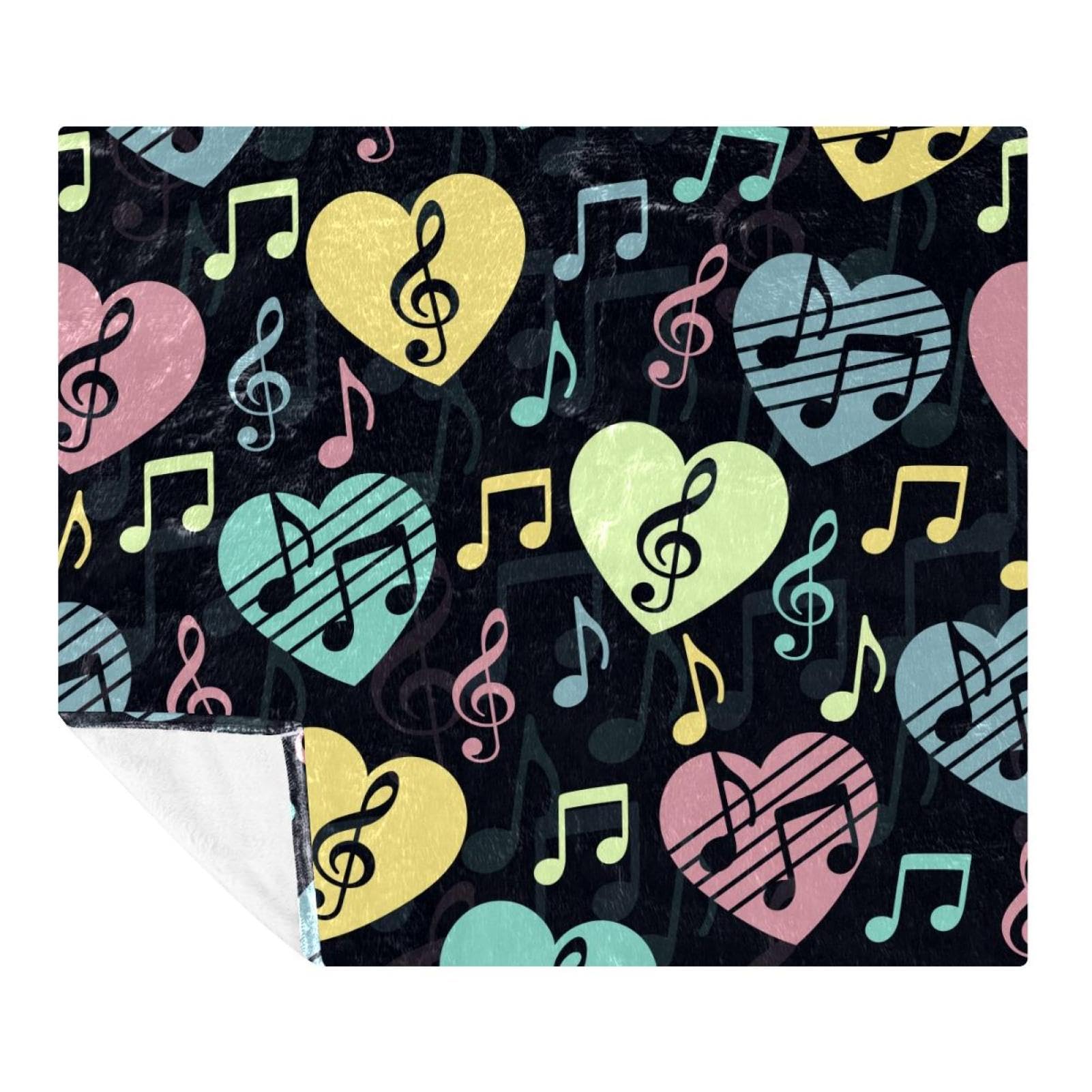 Couverture polaire musique pour des soirées cocooning en famille sur le canapé