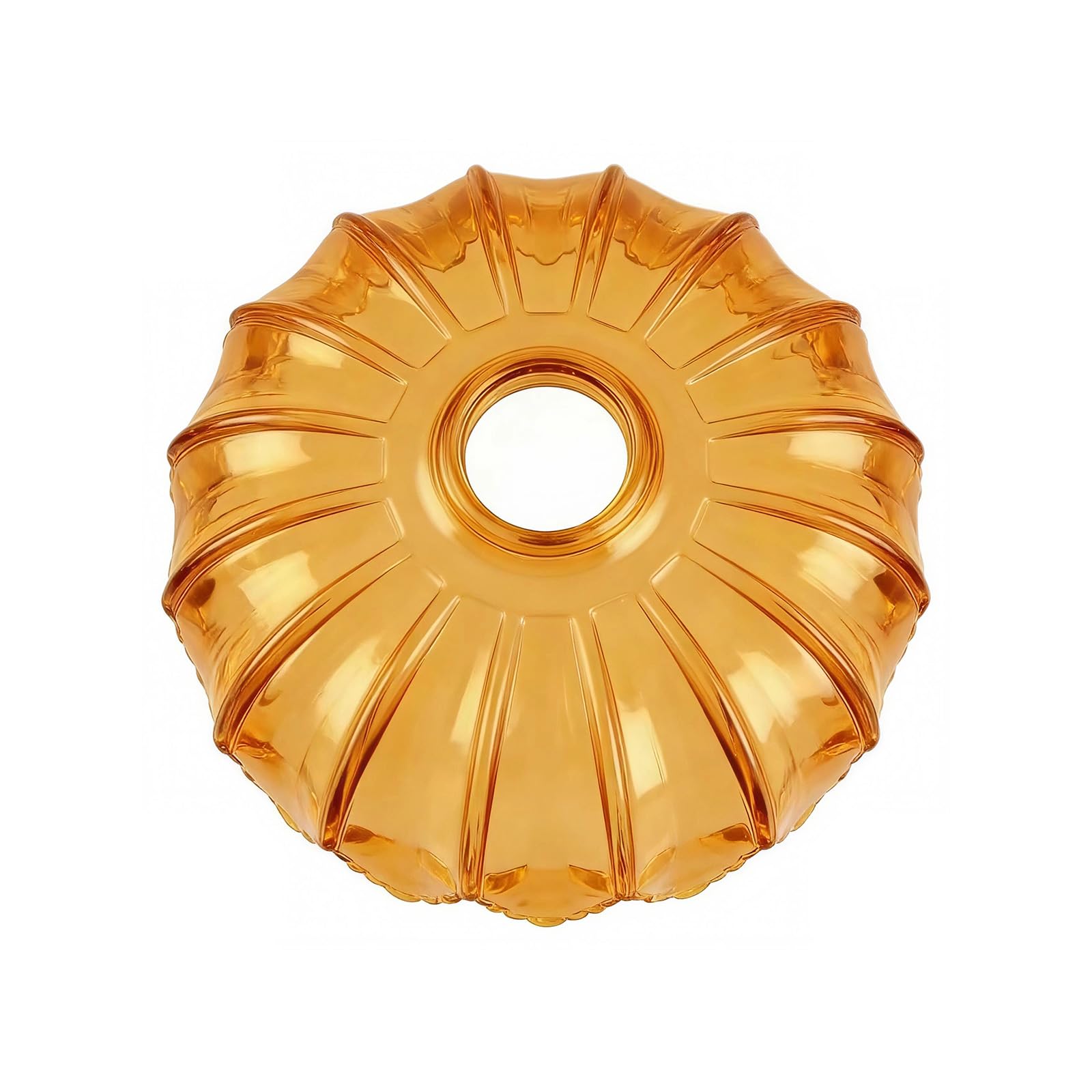 Pantalla de cristal de repuesto, apertura de ajuste de 1-5/8 pulgadas, pantalla de cristal grueso prensado artístico, 10.25 pulgadas de diámetro, 4.13 pulgadas de altura, adecuada para