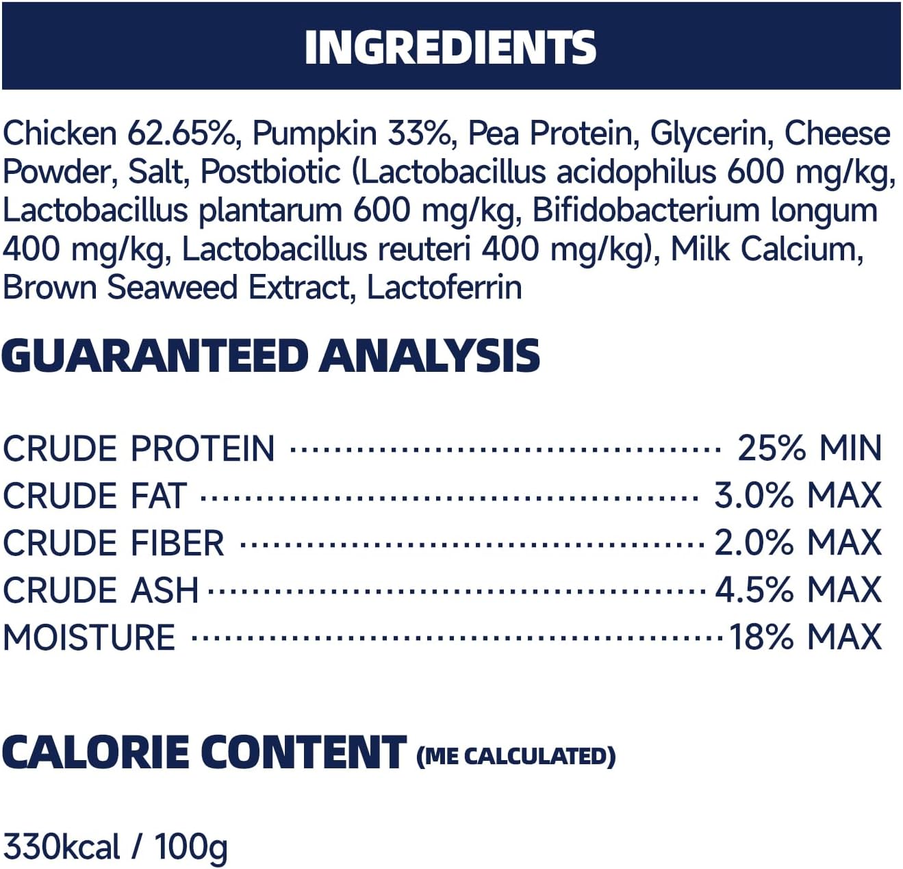 Chicken Wrapped Pumpkin Dog Jerky Treats, Puppy Training Snacks with 4 in 1 Health Support, Easy to Digest, Low Fat & Grain Free, 14.1 oz