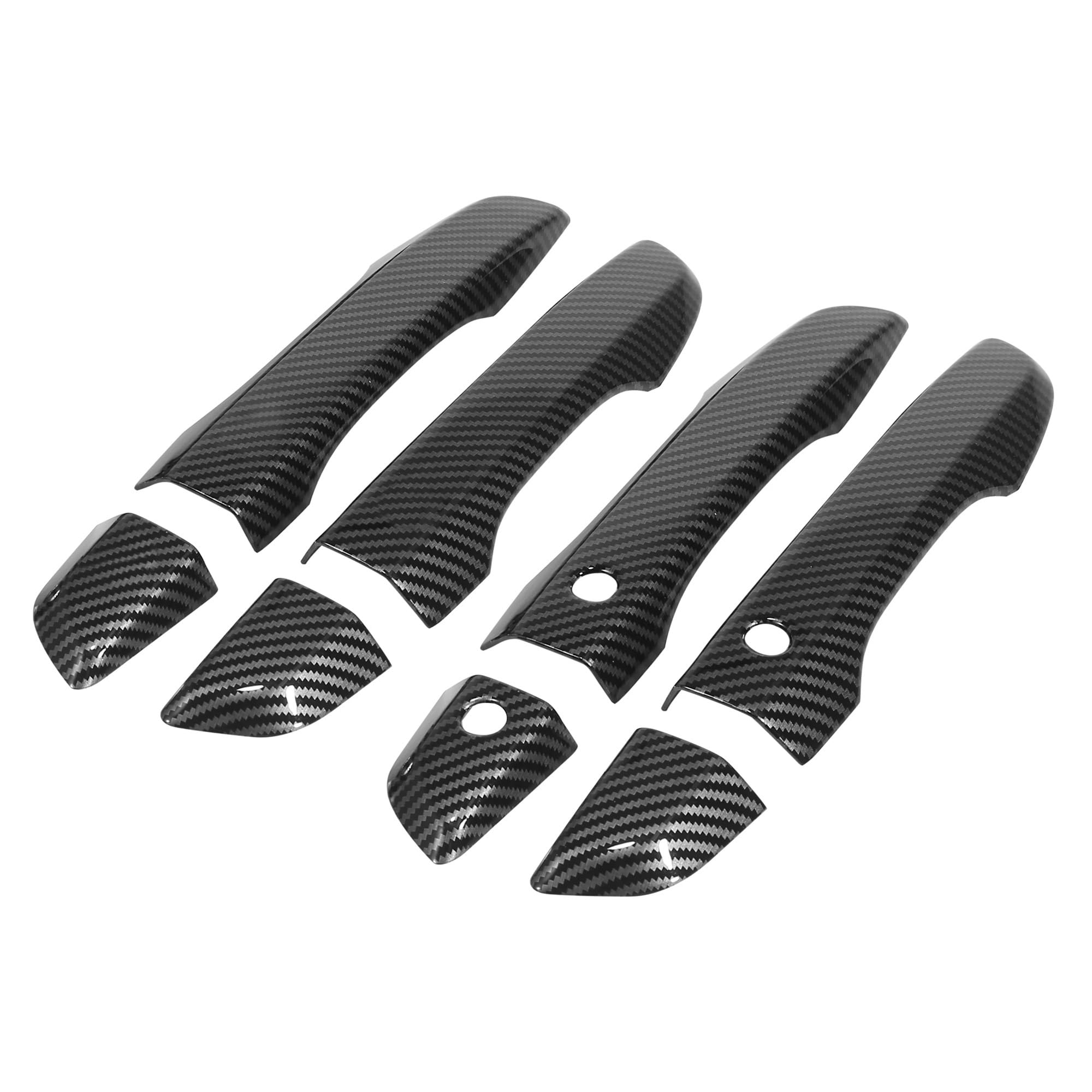 MHTGD ABS 8pcs Exterior Door Handle Trim Cover with Keyless Entry Left Hand Drive for Civic 10th for Gen 2016-2021