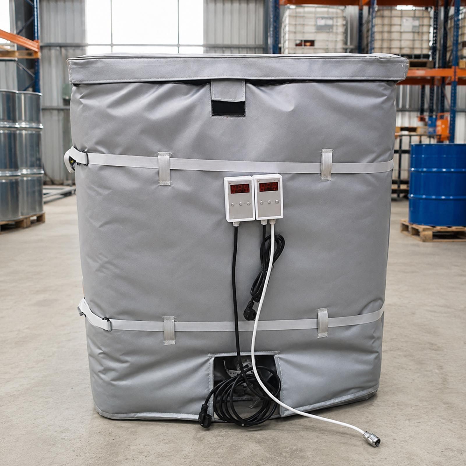 Heizmantel FüR Fass 200/1000l, Isoliert, Digitale Temperaturregelung 1000L