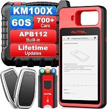 Autel Scanner MaxiIM KM100 (X) Programming Tool, 2025 Same as KM100 KM100E Programmer, Lite Ver. of IM508 IM608 2 Pro, Lifetime Updates, Built-in APB112, OBD Learning on 99% Cars, Auto VIN & Auto Scan