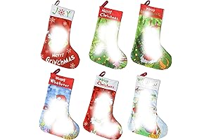 6 Pack Grinch Christmas Stocking, Funny Novelty Grinchs Stocking for Kids Xmas Tree Hanging Decor