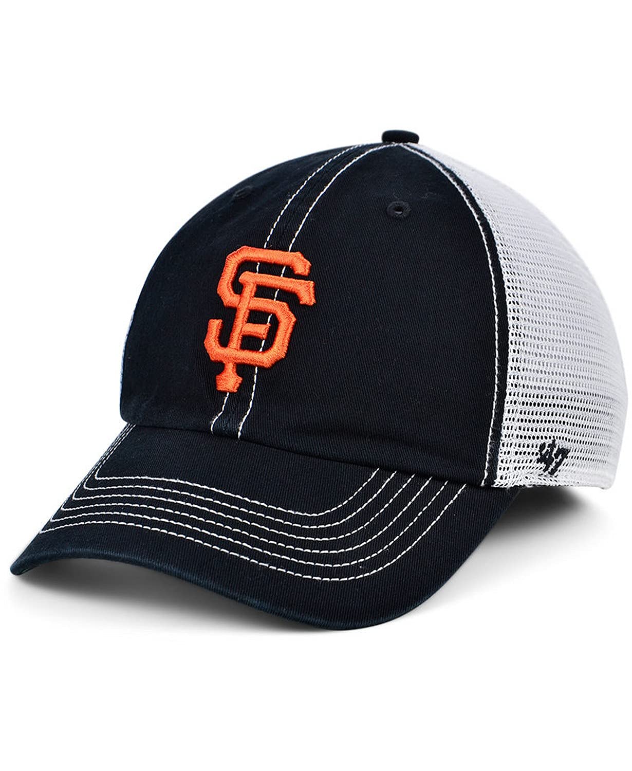 4747 MLB Trawler Team Color Mesh Trucker Clean Up Adjustable Hat, Adult One Size Fits All