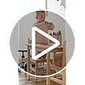 Amazon.com: OOOK Solid Wooden Kids Table and Chair Set, Stable and ...