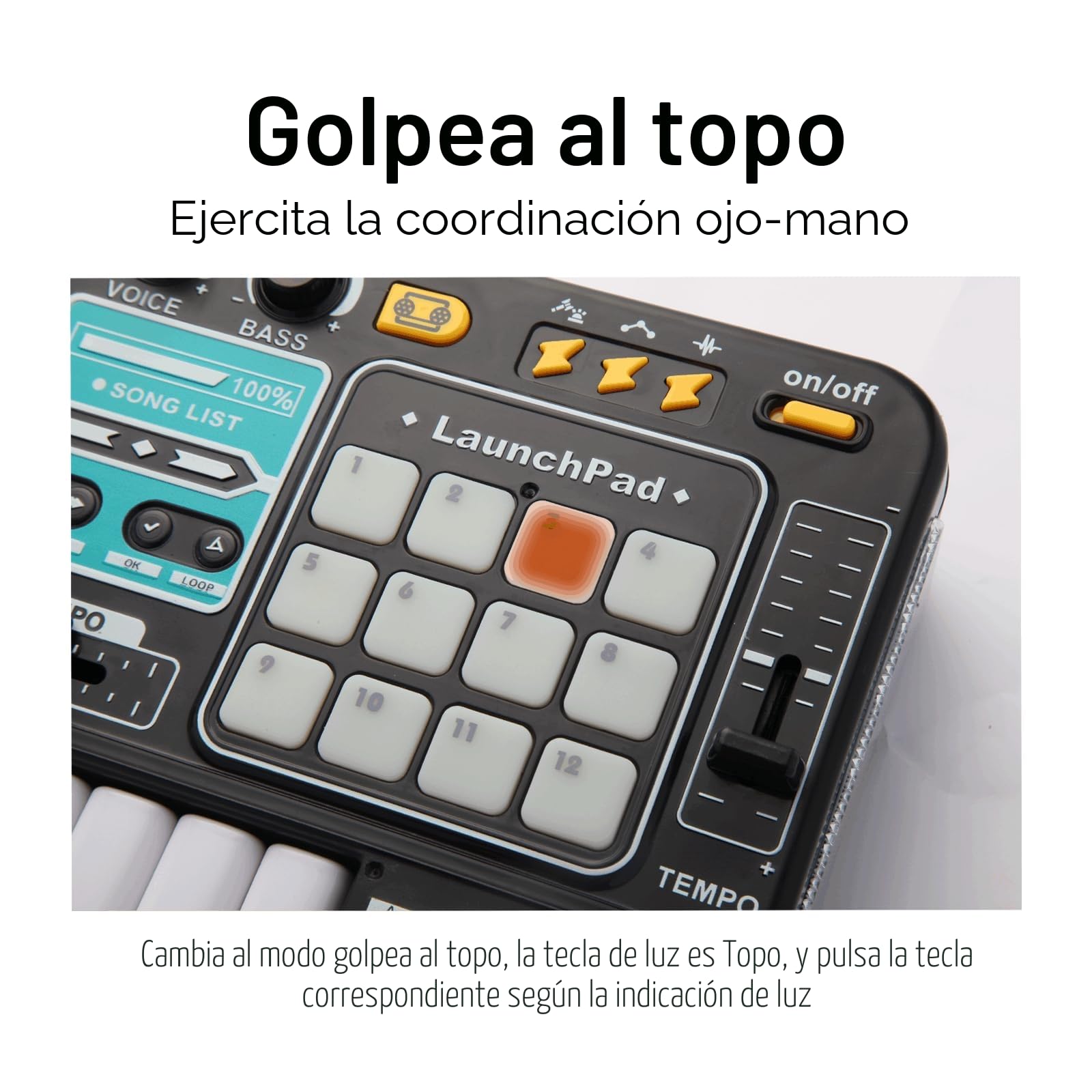 El mezclador de DJ y el reproductor de discos para niños se pueden conectar al micrófono Bluetooth