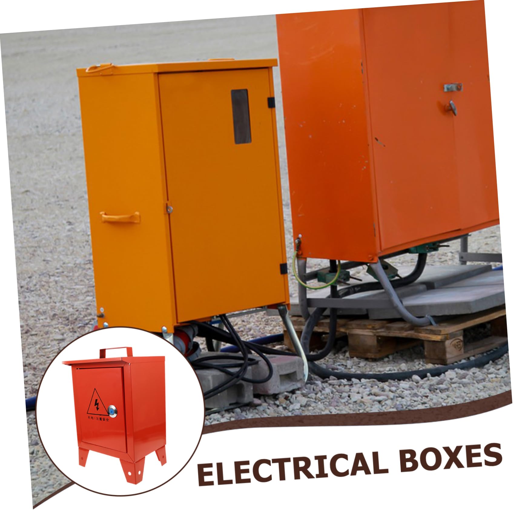 DOITOOL Móvil Para Caja Eléctrica Portátil Caja De Distribución Metal Resistente