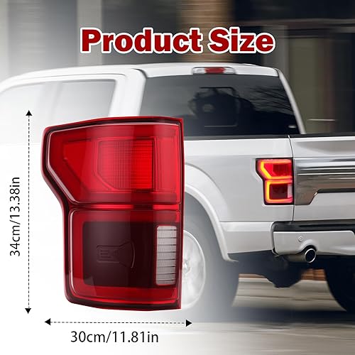 Miniatura 6 de Conjunto de luz trasera LED para Ford F150 2018 2019 2020 con luz trasera de punto ciego KL3Z13405B (lado izquierdo del conductor)