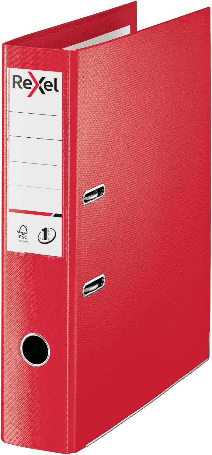 Rexel 2115508 A4 Polypropylene Lever Arch File - Red