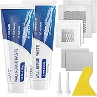 Vista 1 de Spackle - Kit de parches de reparación de paneles de yeso, 2 piezas de agentes de reparación de pared con 4 piezas de parche de reparación de pared