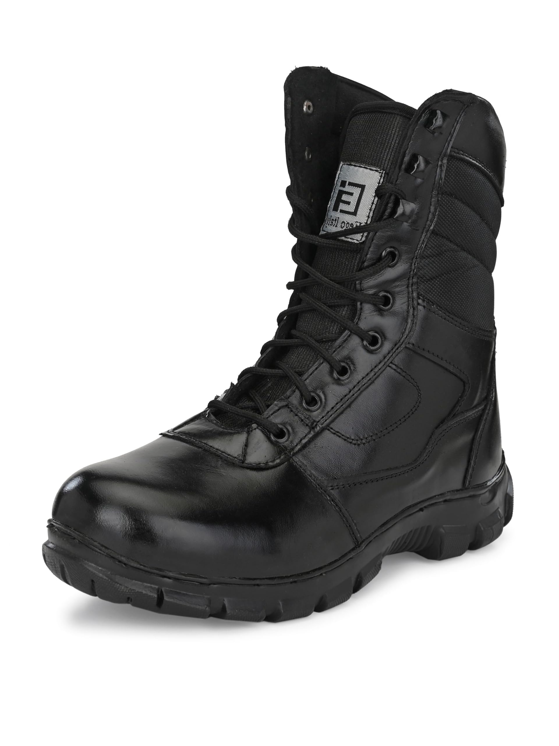 Eego Italy Genuine Leather Army Combat All Weather Hikking & Bikking Boots ARM_3_BLACK_8 (B0D419V32N) Amazon Price History, Amazon Price Tracker