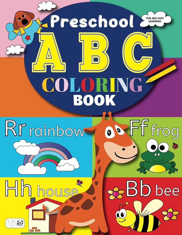 Preschool ABC Coloring Book: Alex and Friends | ABC Coloring Adventure | Fun and Easy Learning with Over 100 Alphabet Coloring Pages for Toddlers (Ages 3-6)