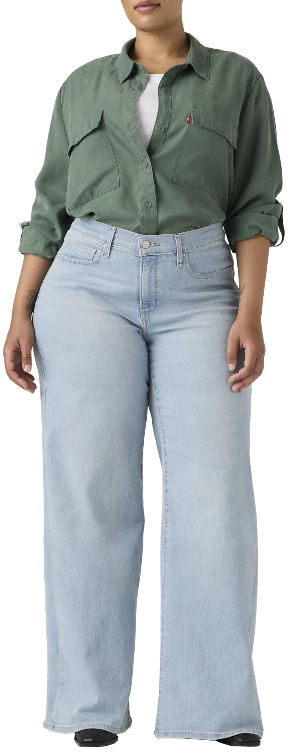 Levi's 318 Shaping Wide Leg Jeans Donna