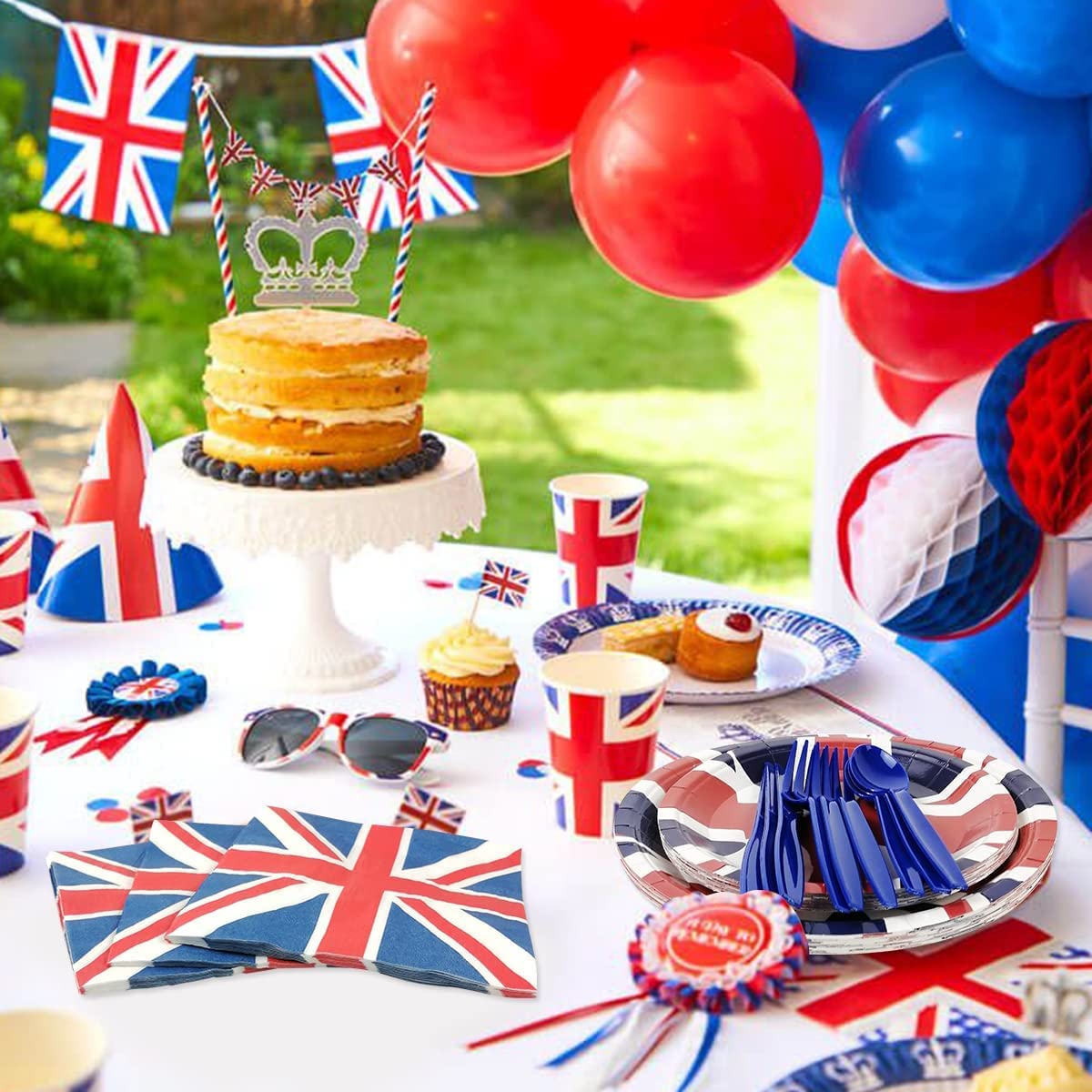Union Jack Flag With Details Of The 80th Anniversary Of The VE Day Celebrations On A Street In England 4th May 2025 Image675371636 - Foto 5