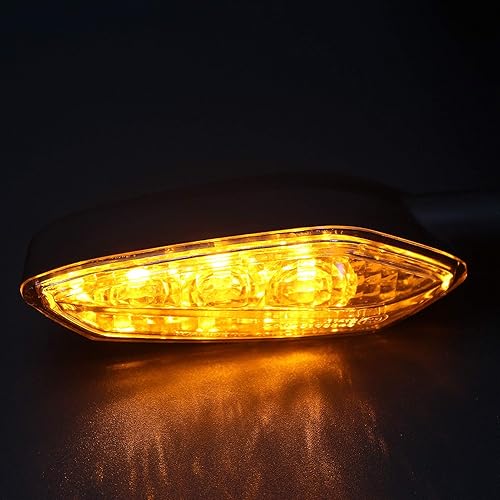 Miniatura 5 de Indicadores de señal de giro delanteros o traseros para motocicleta compatibles con Yamaha YZF R15 R25 R3 R125, YBR 125 250, MT 125 15 03 09 01 25,