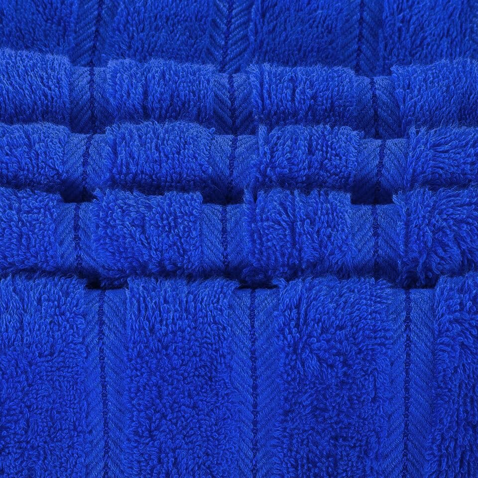 TEXTILESY Extra Large Super Bath Sheets (150 x 200 cm-600GSM) Massive/Huge/Mega Towels 100% Rich Cotton XXXL Towels Highly Absorbent Body Warp Beach Towel (Blue) - Image 4