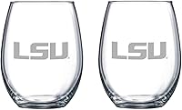 Vista 22 de RFSJ Juego de 2 copas de vino o bebidas con logotipo de Satin Frost (Alabama)