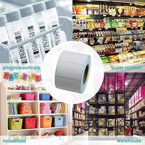 Miniatura 5 de Uramoto 1 rollo800 etiquetas térmicas directas de 2.36 x 1.18 pulgadas, etiquetas térmicas autoadhesivas para envío de dirección, etiqueta térmica