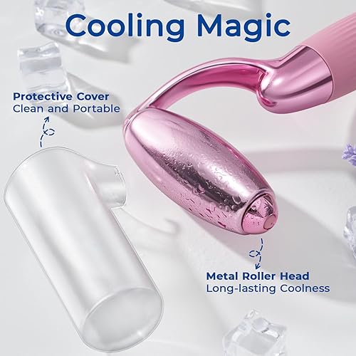 Miniatura 2 de MORGLES Rodillo de hielo para cara, herramienta profesional de crioterapia para reducir la hinchazón, el enrojecimiento y los dolores de cabeza,